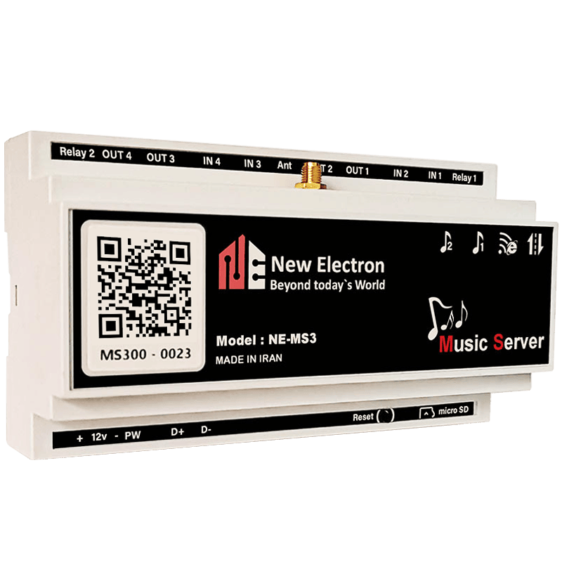 موزیک سرور دو ناحیه - NE-MS3 CH8 - نیوالکترون